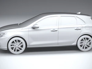 Hyundai i30 2020 3D Model