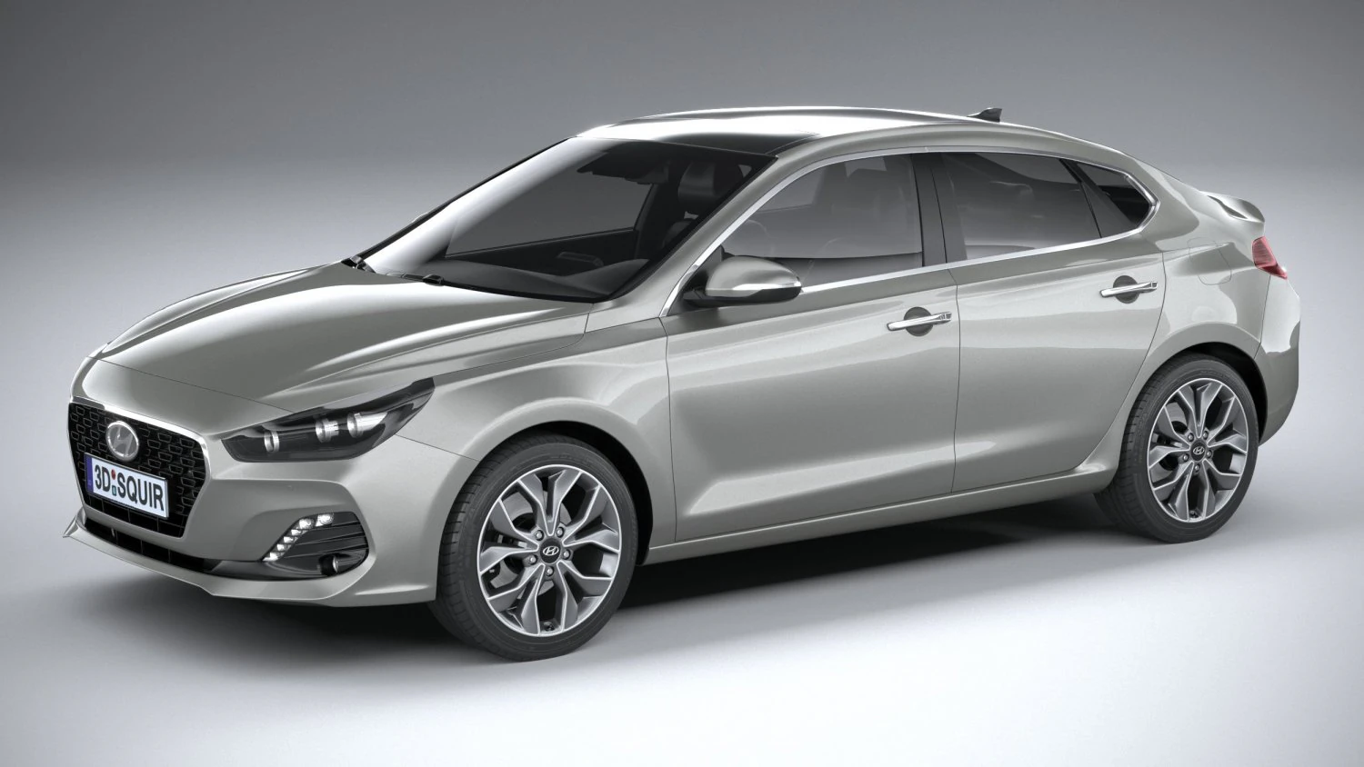 Hyundai i30 Fastback 2019 3D Model .c4d .max .obj .3ds .fbx .stl .blend 