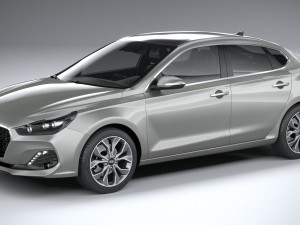 Hyundai i30 Fastback 2019 3D Model