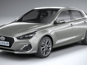 Hyundai i30 Fastback 2019 3D Model
