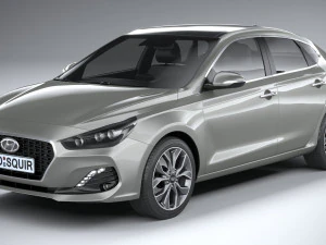 Hyundai i30 Fastback 2019 3D Model