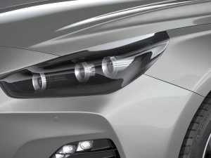 Hyundai i30 Fastback 2019 3D Model