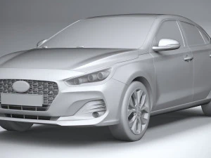 Hyundai i30 Fastback 2019 3D Model