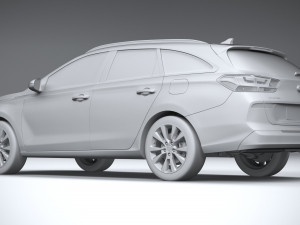 Hyundai i30 Wagon 2019 3D 모델