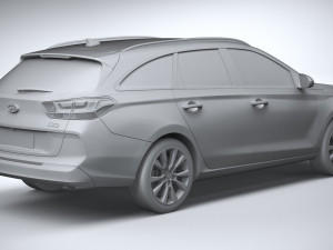 Hyundai i30 Wagon 2019 3D 모델
