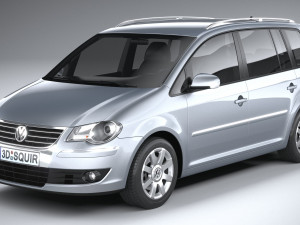 Volkswagen Touran 2007-2011 3D-Modell