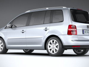 Volkswagen Touran 2007-2011 3D-Modell