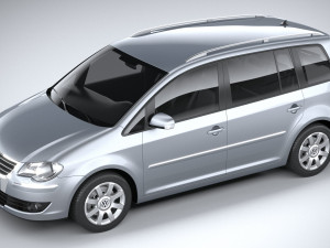 Volkswagen Touran 2007-2011 3D-Modell