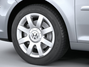 Volkswagen Touran 2007-2011 3D-Modell