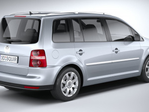 Volkswagen Touran 2007-2011 3D-Modell