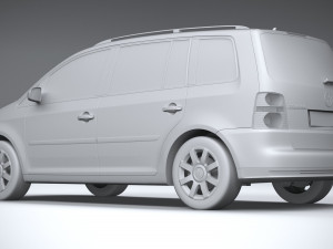 Volkswagen Touran 2007-2011 3D-Modell