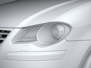 Volkswagen Touran 2007-2011 3D-Modell