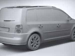 Volkswagen Touran 2007-2011 3D-Modell