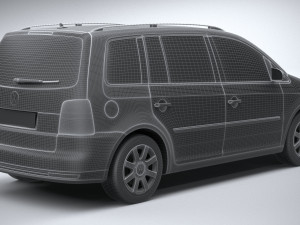 Volkswagen Touran 2007-2011 3D-Modell