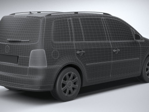 Volkswagen Touran 2007-2011 3D-Modell