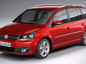 Volkswagen Touran 2011-2015 Modelo 3D