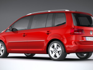 Volkswagen Touran 2011-2015 Modelo 3D