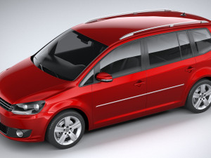 Volkswagen Touran 2011-2015 Modelo 3D