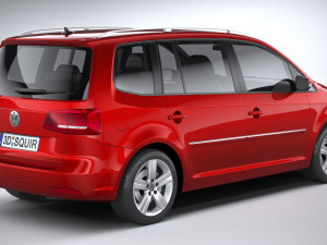 Volkswagen Touran 2011-2015 Modelo 3D