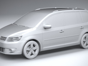 Volkswagen Touran 2011-2015 Modelo 3D