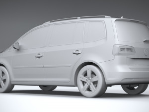 Volkswagen Touran 2011-2015 Modelo 3D