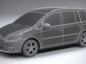 Volkswagen Touran 2011-2015 Modelo 3D