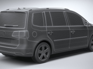 Volkswagen Touran 2011-2015 Modelo 3D