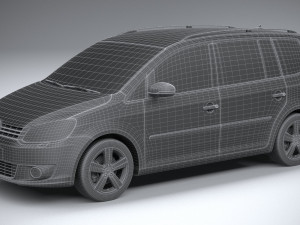 Volkswagen Touran 2011-2015 Modelo 3D