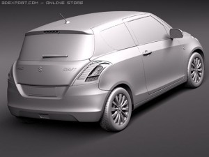 Suzuki Swift 3-door 2011 3D Model