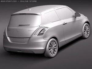 Suzuki Swift 3-door 2011 3D Model