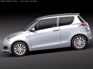 Suzuki Swift 3-door 2011 3D Model