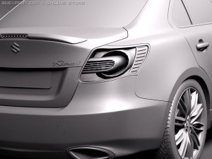 Suzuki Kizashi Sport 2011 3D Model