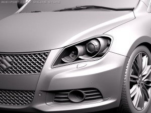 Suzuki Kizashi Sport 2011 3D Model