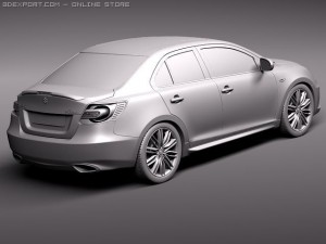 Suzuki Kizashi Sport 2011 3D Model