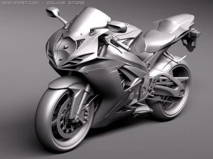 Suzuki GSXR 600 2011 3D Model