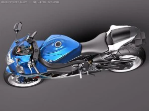 Suzuki GSXR 600 2011 3D Model