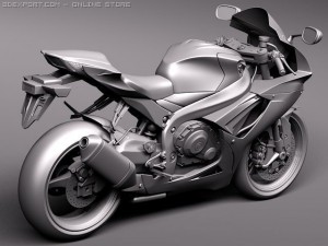 Suzuki GSXR 600 2011 Modelo 3D