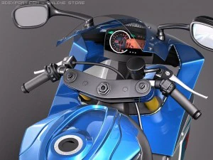 Suzuki GSXR 600 2011 3D Model