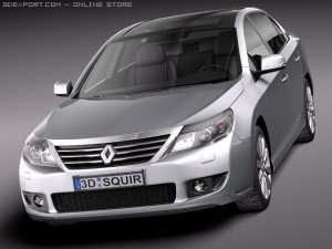 Renault Latitude 2011 3D Model