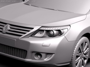 Renault Latitude 2011 3D Model