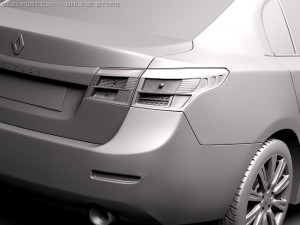 Renault Latitude 2011 3D Model