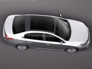 Renault Latitude 2011 3D Model