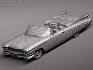 Cadillac Eldorado 62 Series 1959 Convertible Midpo Modelo 3D