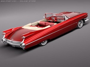 Cadillac Eldorado 62 Series 1959 Convertible Midpo Modelo 3D