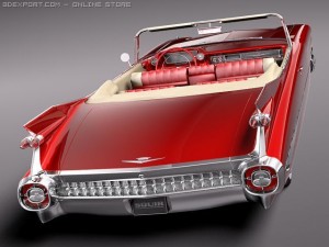 Cadillac Eldorado 62 Series 1959 Convertible Midpo Modelo 3D