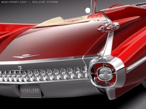 Cadillac Eldorado 62 Series 1959 Convertible Midpo Modelo 3D
