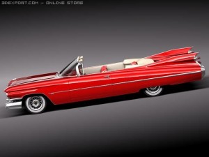 Cadillac Eldorado 62 Series 1959 Convertible Midpo Modelo 3D