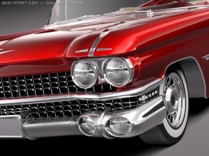Cadillac Eldorado 62 Series 1959 Convertible Midpo Modelo 3D