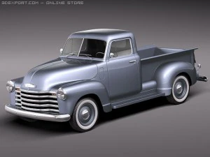 Chevrolet Pickup 1950 Классический пикап 3D Модель