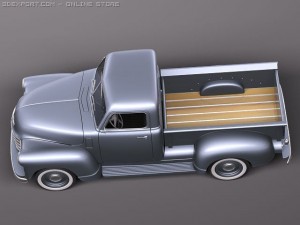 Chevrolet Pickup 1950 Classic Pickup 3D Model